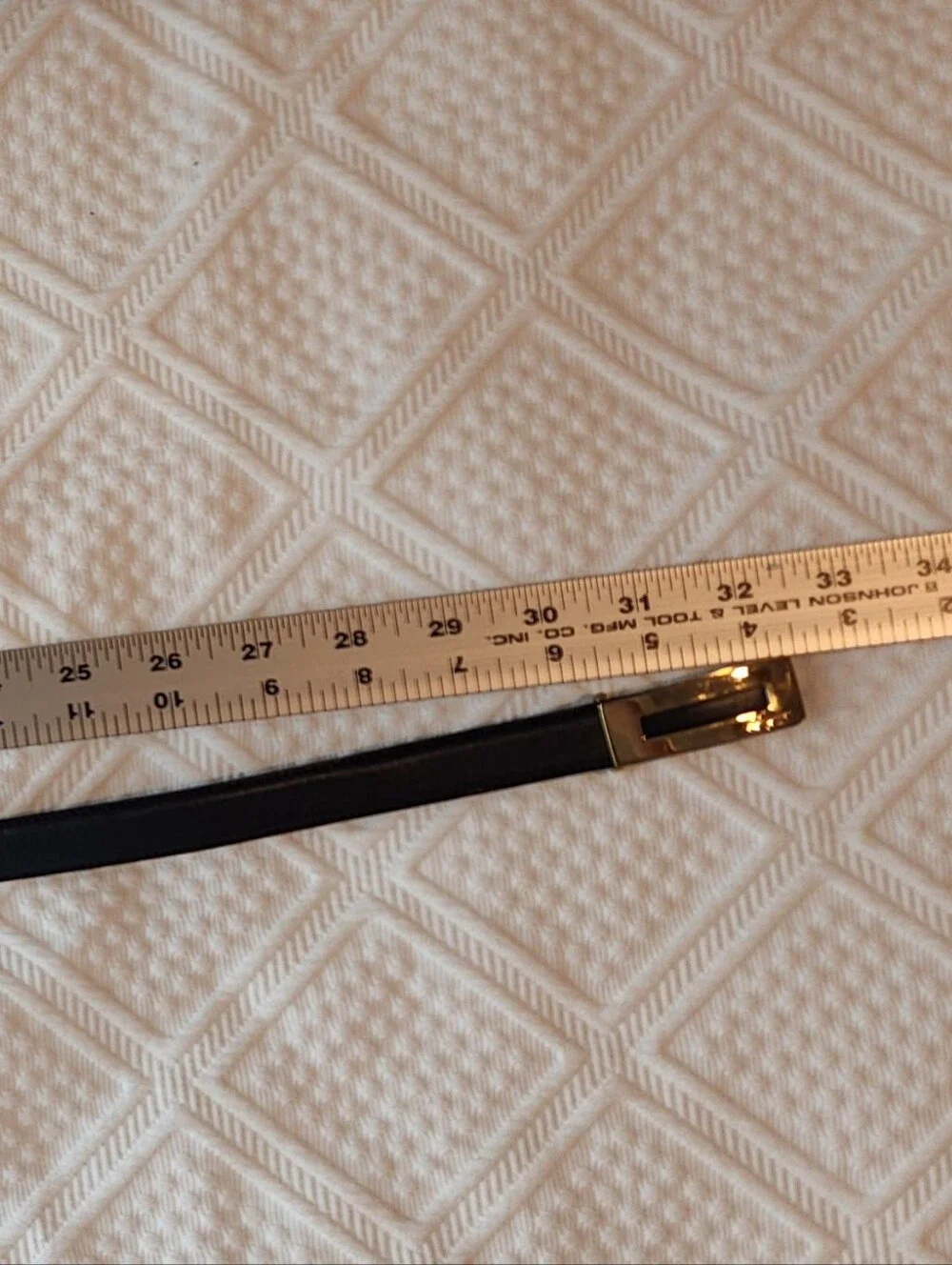 Salvatore Ferragamo Black Leather Belt with Gold Plate